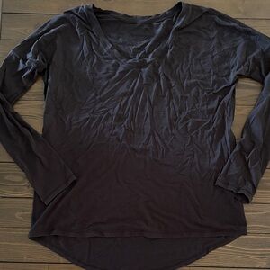 Lululemon Women's Black Long Sleeve Top